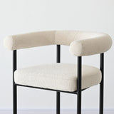 New York 24" Boucle Counter Stool with Arms (Set of 2)