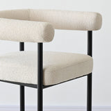 New York 24" Boucle Counter Stool with Arms (Set of 3)