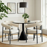 New York Modern Boucle Upholstered Dining Chair (Set of 2)