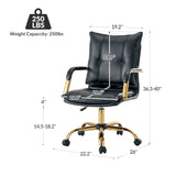 Michele Vegan Leather Task Accent Chair