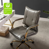 Michele Vegan Leather Task Accent Chair