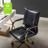 Michele Vegan Leather Task Accent Chair