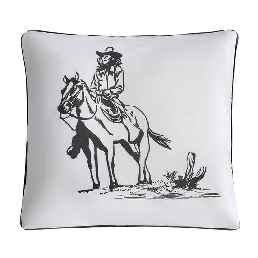 Ranch Life Cowgirl Indoor/Outdoor Pillow, 2 MOQ