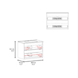 Opalo Wall-Mounted Floating Bathroom Cabinet Modern Design Featuring Ample Concealed Storage Space and Two Smooth Pull-Out Utility Drawers for Optimal Organization and Enhanced Utility