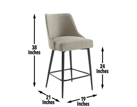 Olson 24" Counter Chair, Khaki
