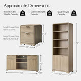 Baggio 5-Piece  Modern Adjustable Office Sets
