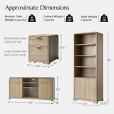 Baggio 5-Piece  Modern Adjustable Office Sets