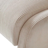 Richard Rounded Modern Design Corduroy Ottoman