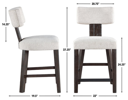 Oakley Counter Chair, Black