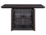 Oakley 60" Counter Storage Table, Black