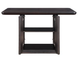 Oakley 60" Counter Storage Table, Black