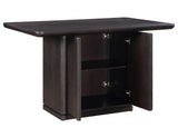 Oakley 60" Counter Storage Table, Black