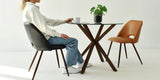 Oliver 39" Modern Round Glass Dining Table