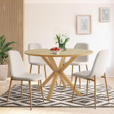 Oliver & Oslo 39" Round Dining Table Set for 4 (5-Piece)