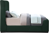 Oliver Contemporary Bed in Rich Boucle Fabric with Solid Wood Finish for Elegant Bedroom Style