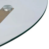 Oliver 39" Modern Round Glass Dining Table