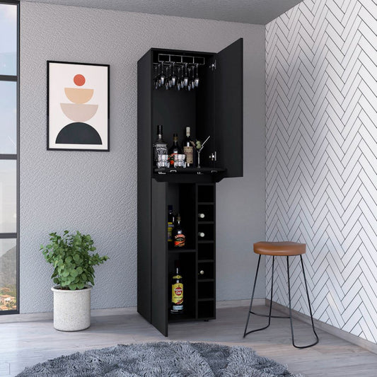 Obregon Tall Cabinet, Seven Cubbies, Two-Door Cabinets