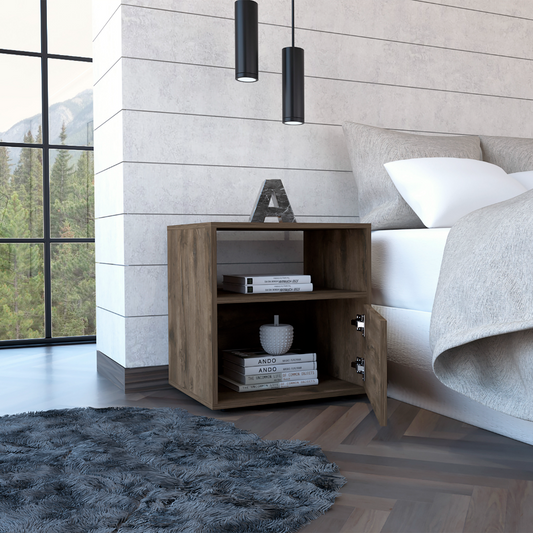 Galanto Nightstand, One Open Shelf, One Cabinet