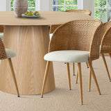 Grasse Rattan Upholstered Dining Chair (Set of 2)