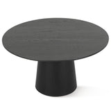 Orchid 60" Oak Round Pedestal Dining Table
