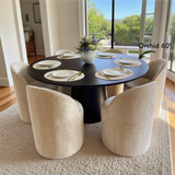 Doris Rolling Upholstered Dining Chair With Castors (Set of 2)