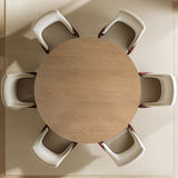 Orchid 60" Oak Round Pedestal Dining Table