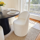 Orchid & Doris 52" Round Black Dining Table Set for 4 (5-Piece)