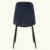 Oslo Modern Chenille Dining Chair with Metal Legs (Set of 4)