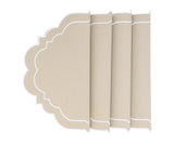 Beige Oval Placemats