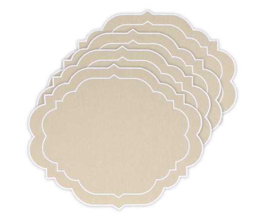 Beige Oval Placemats