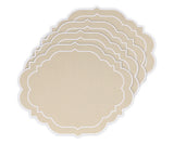 Beige Oval Placemats