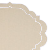 Beige Oval Placemats