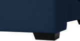 Oxford Mid Century Modern Wingback Bed with Elegant Linen Upholstery and Espresso Legs for Style