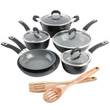 Kenmore Arlington 12-Piece Aluminum Ceramic Cookware Set