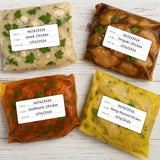 Meal Prep and Freezer Food Labels