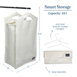 Door Hanging Closet Hamper - Beige