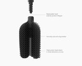 Flex™ 360 Pack of 2 Matt Black Toilet Brushes