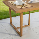 Arcadia Weather-Resistant Outdoor 84"L Dining Table and 6 Armchair