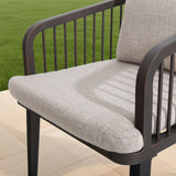 Asheville 7 Pieces Patio Rectangular Dining Table Set