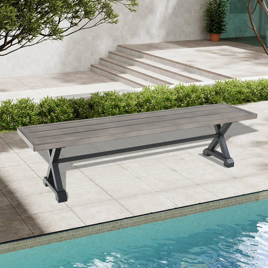 Azur Metal Outdoor Bench