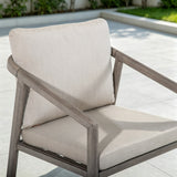 Amalfi Rectangular Aluminum Patio Dining Set with 6 Dining Chairs