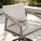 Amalfi Backyard Rectangular Dining Table With 6 Swivel Chairs