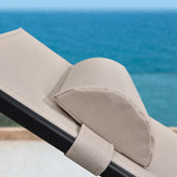 PURPLE LEAF Replacement Textilene Headrest Pillow for Chaise Lounge