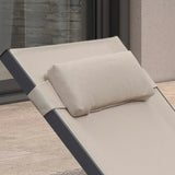PURPLE LEAF Textilene Replacement Headrest Pillow for Chaise Lounge