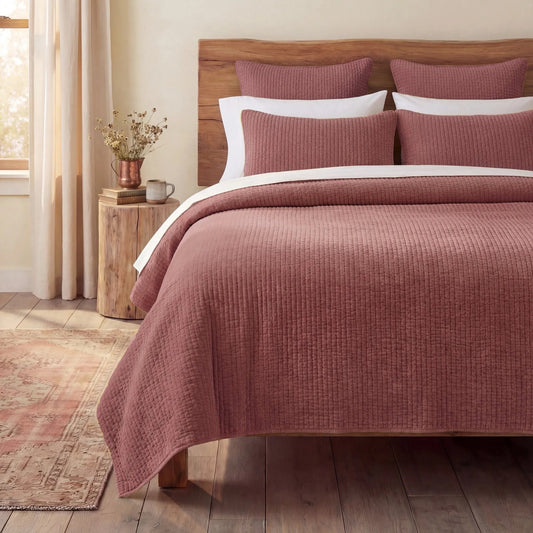Stonewashed Cotton Velvet Quilt