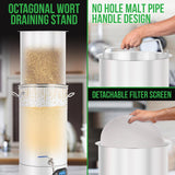 Home Beer Brewing Machine With Inner Malt Pipe And Filter Screen