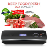 Automatic Food Vacuum Sealer - Electric Air Sealing Preserver System With Soft Touch Digital Button Controls