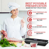 Automatic Food Vacuum Sealer - Electric Air Sealing Preserver System With Soft Touch Digital Button Controls