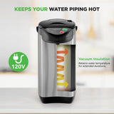 5 Liter Electric Water Boiler & Warmer - Digital Hot Pot Water Kettle, With 5 Temperature Settings And Safety Lock