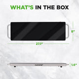 Electric Warming Tray / Food Warmer With Non-Stick Heat-Resistant Glass Plate (22.4'' X 6.7'' Heating Surface)